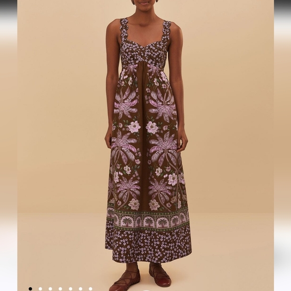 Farm Rio Palm Tree Maxidress - Picture 6 of 7